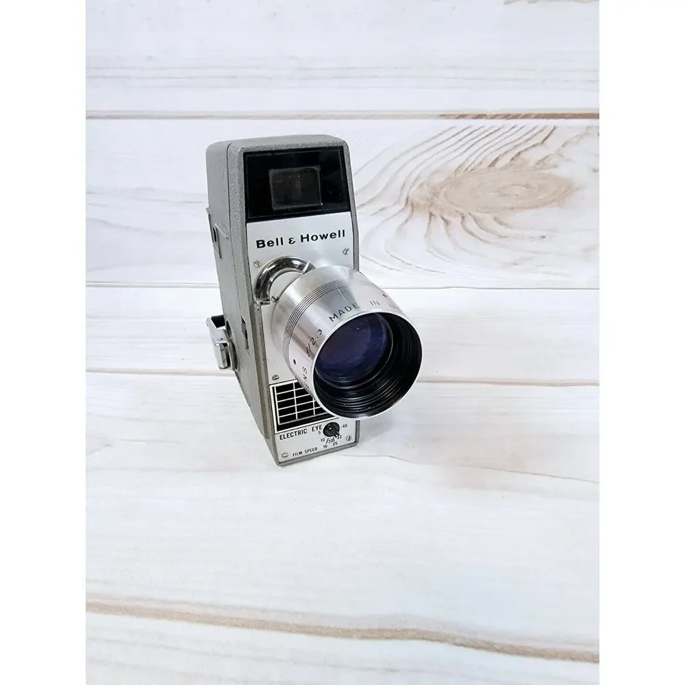 Vintage Bell & Howell Electric Eye 8mm Movie Camera Tested W/Case & Manual